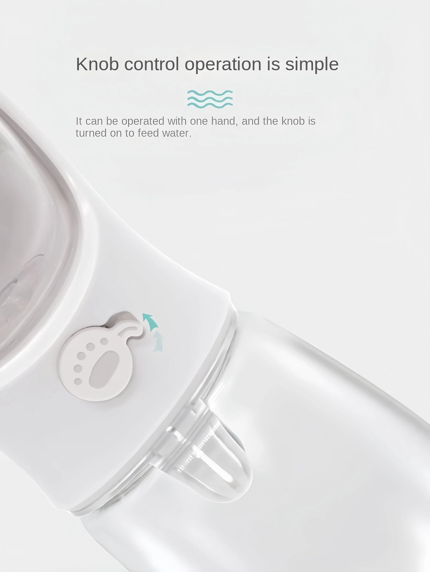 Portable Pet Water Bottle – 2-in-1 Water & Food Dispenser