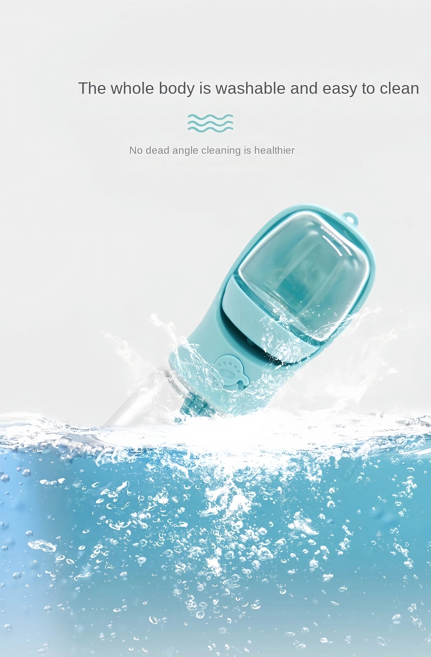 Portable Pet Water Bottle – 2-in-1 Water & Food Dispenser